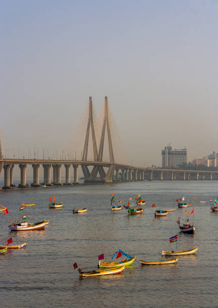 istock Bandra-Worli Sea Link, Mumbai, Maharashtra 653059144