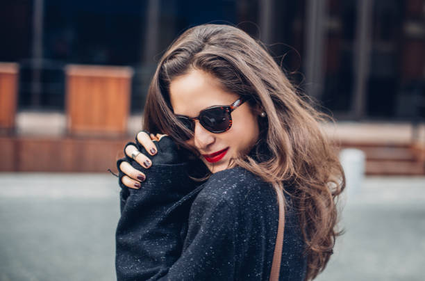 istock Cute girl with sunglasses 653061602