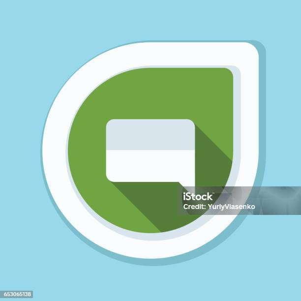 Messaging Button Chat Mesage Button Illustration Stock Illustration - Download Image Now ...