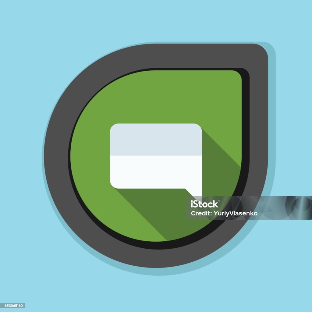 Modern Chat Message Button Chat Mesage Button Illustration Stock Illustration - Download Image Now ...