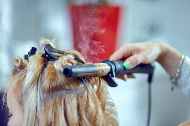 istock Hair styling in a beauty salon . 653065610