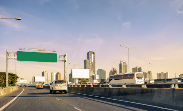 istock Capital urban bangkok with building tower on bridge expressway 653069204