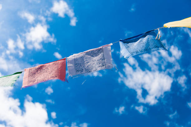 istock Tibetan Buddhism Prayer Flags in Ladakh, India 653072156
