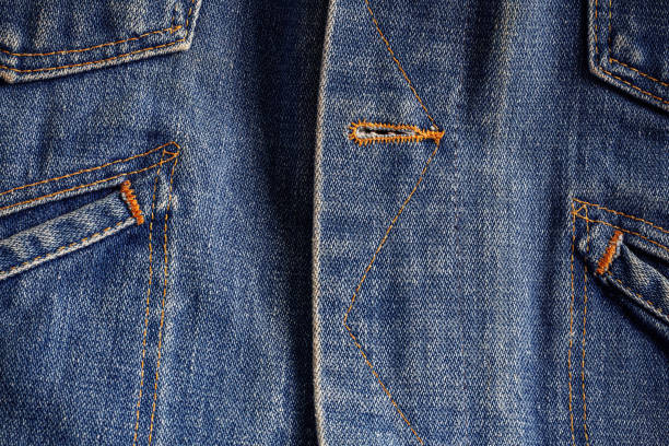 istock Textured of denim jacket. 653076850