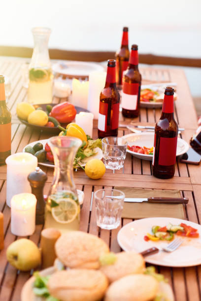 istock Outdoor dinner for friends 653089776