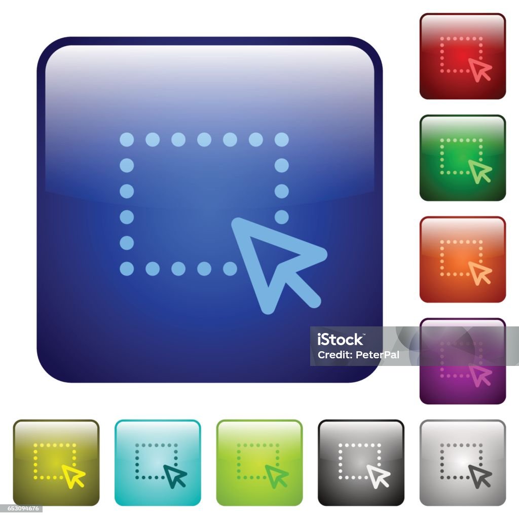 Drag Button Indicator Color Drag Square Buttons Stock Illustration - Download Image Now ...