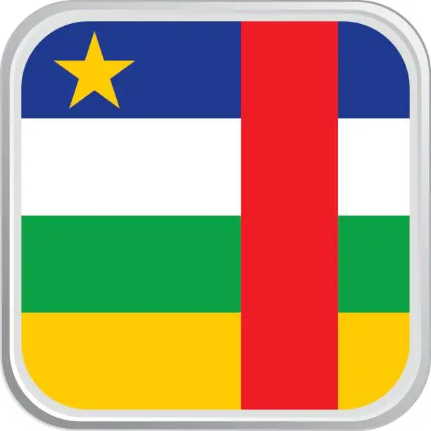 Vector illustration of Flag Central African Republic