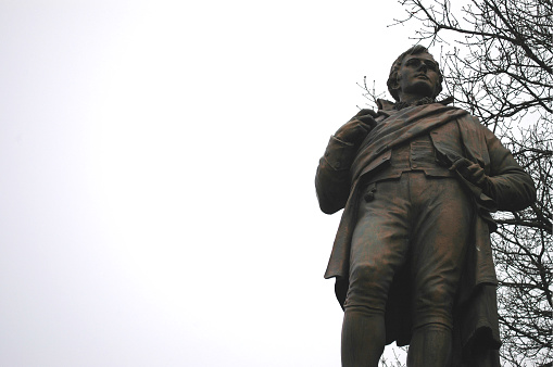 Statue of Robert Burns, Scotland's national poet, in Stirling