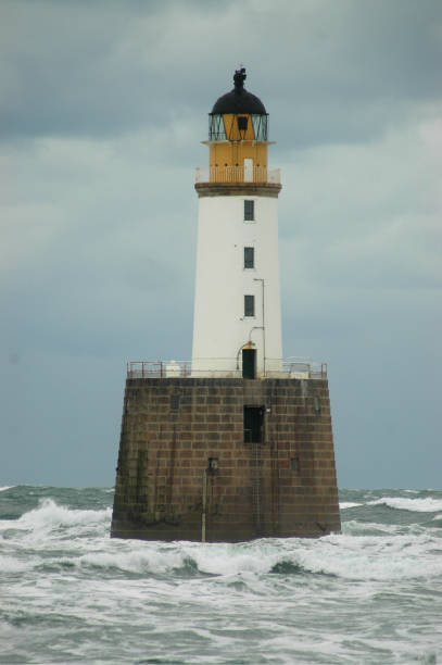Rattray Head Lighthouse, Scotland stock photo