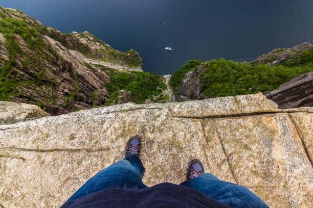 July 20, 2015: At the edge of the Pulpit Rock, Norway