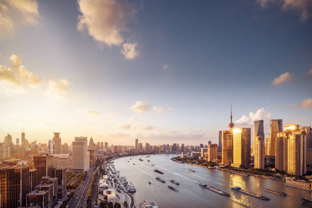 istock Panoramic skyline of Shanghai 653112130