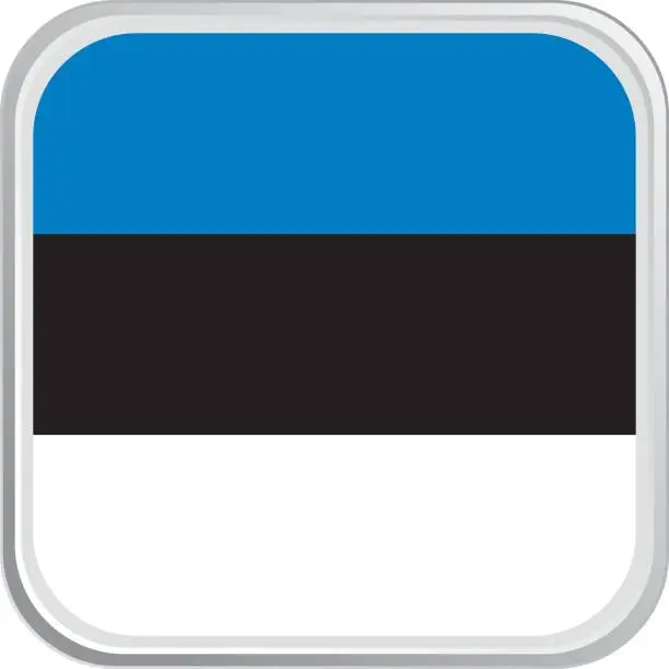 Vector illustration of Flag Estonia