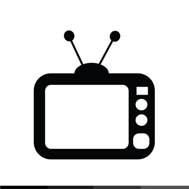 Vector illustration of TV icon illustration design