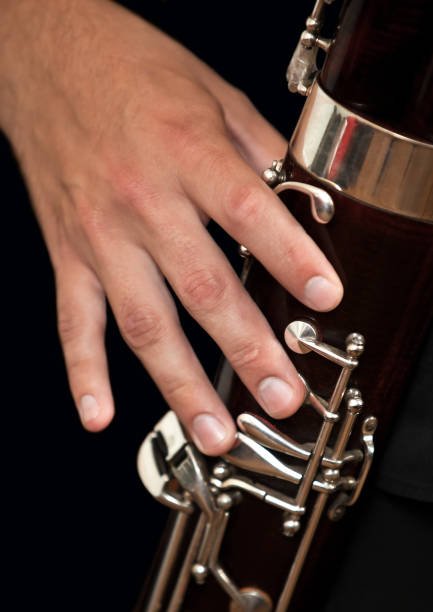 istock Fragment of bassoon closeup 653117366