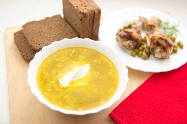 istock Homemade Chicken Soup in a Bowl 653134404