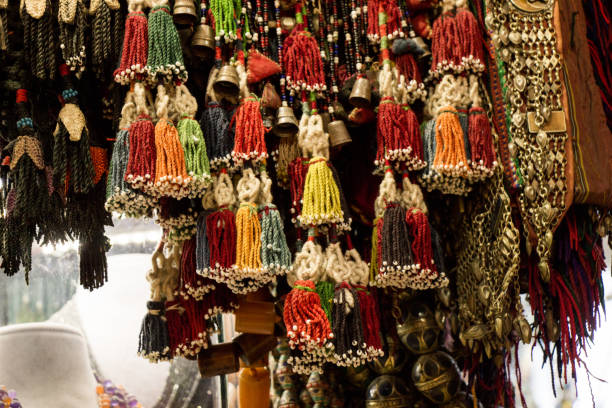 istock Selection of Turkish traditional tassels in various colors 653135438