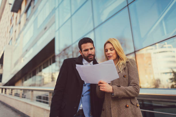 istock Business people working outdoors 653142080