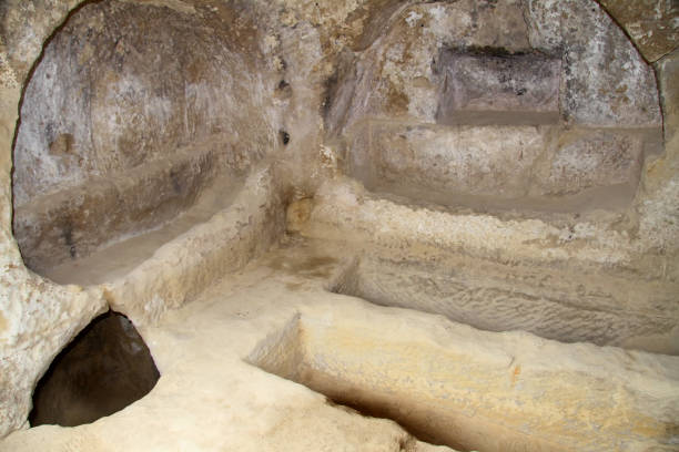 istock Caves in Matala. Crete. Early Christian buria 653146326
