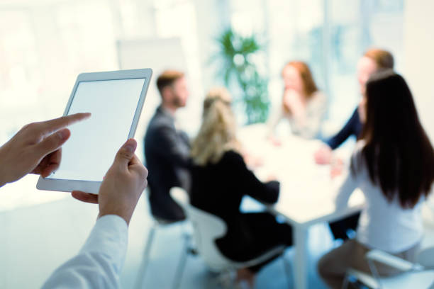 istock Tablets are practical electronic devices used even amongst business people 653161490