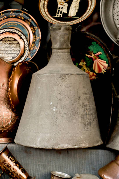 istock Ancient metal jug in oriental style 653161492