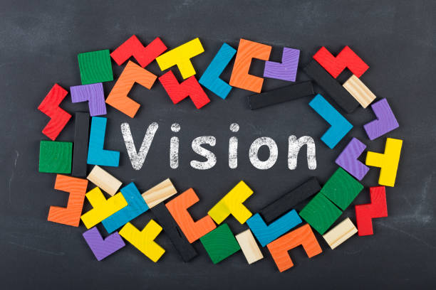 istock Business creative idea concept - inscription and jigsaw blocks on the blackboard 653164664
