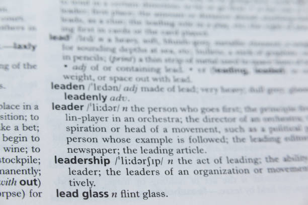 istock Definition of leadership in dictionary 653167762