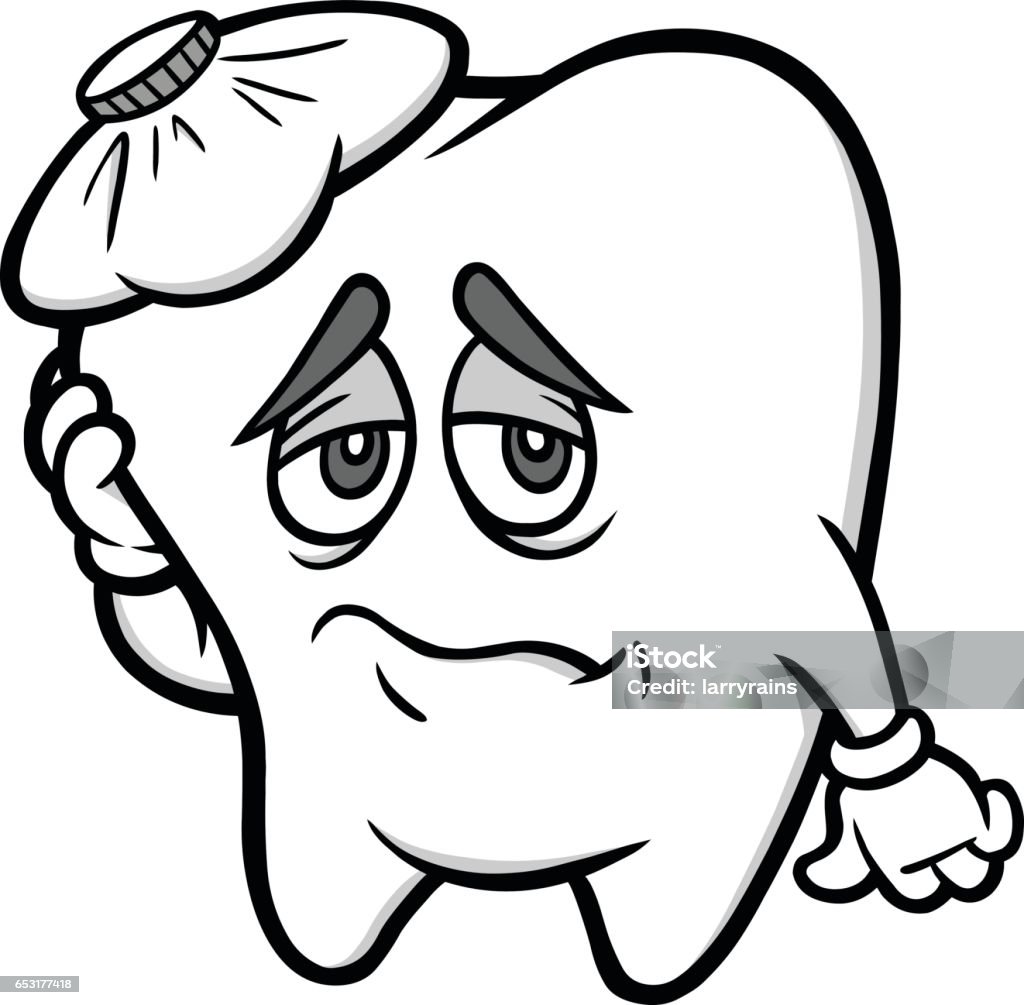 Toothache Illustration A vector illustration of a Toothache. Art stock vector