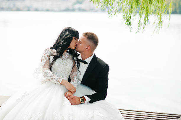 istock Great wedding couple in love 653177688