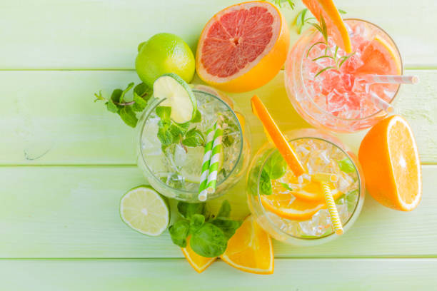 istock Selection of infused water for detox 653184444
