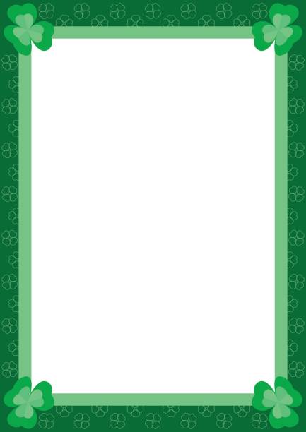 Clover Frameborder 4,700+ Four Leaf Clover Border Pics Stock Photos, Pictures & Royalty ...