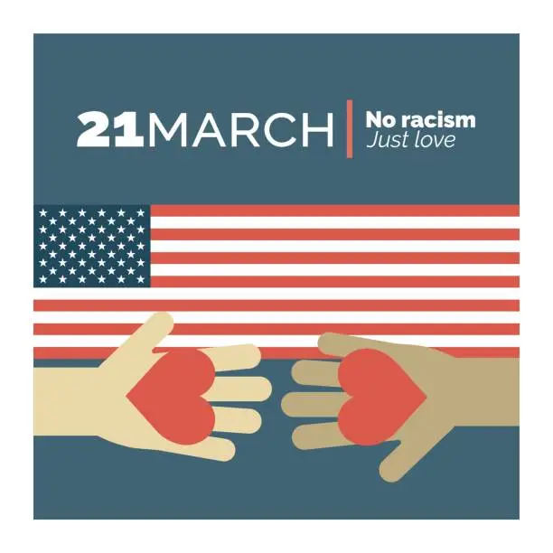 Vector illustration of Stop Racism