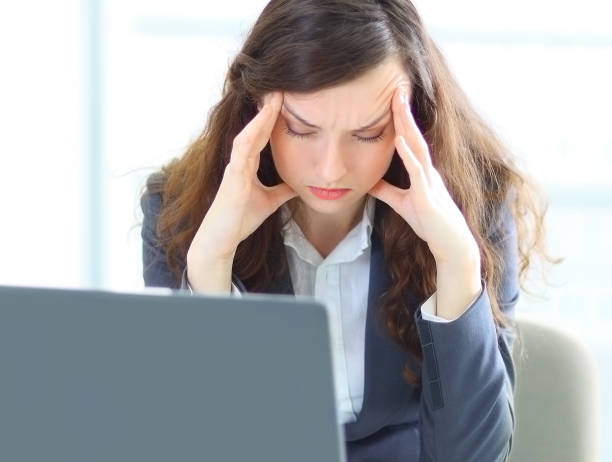 istock beginner business woman working with documents on the laptop on workplace 653221292