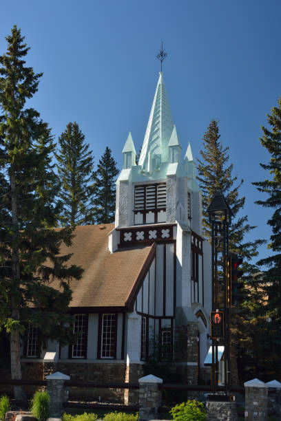 istock Church in Banff Downtown 653221536