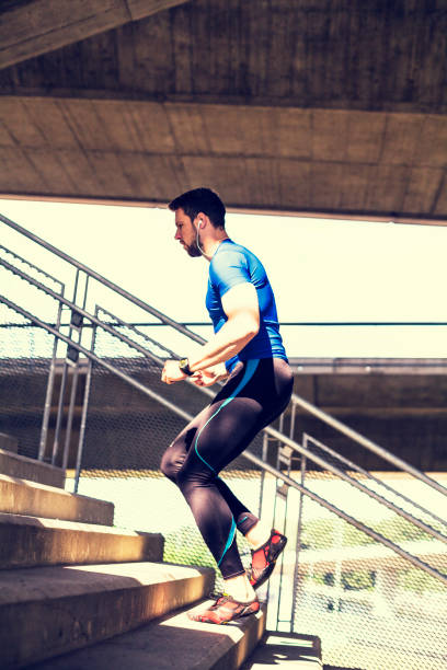 istock Young sportsman running. 653225230
