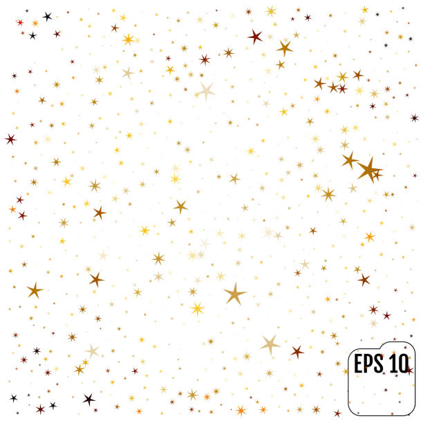 istock Gold stars. Confetti celebration, Falling golden abstract decoration for party, birthday celebrate, anniversary or event, festive. Festival decor. Vector illustration 653230732