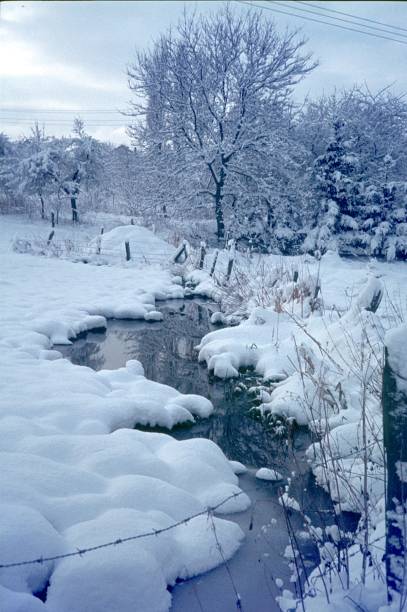 istock Winter landscape with creek II. 653232022