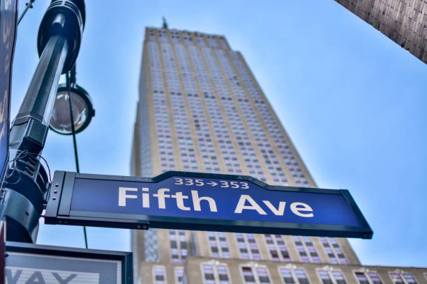 istock Fifth Ave New York City right by Empire state building 653234522