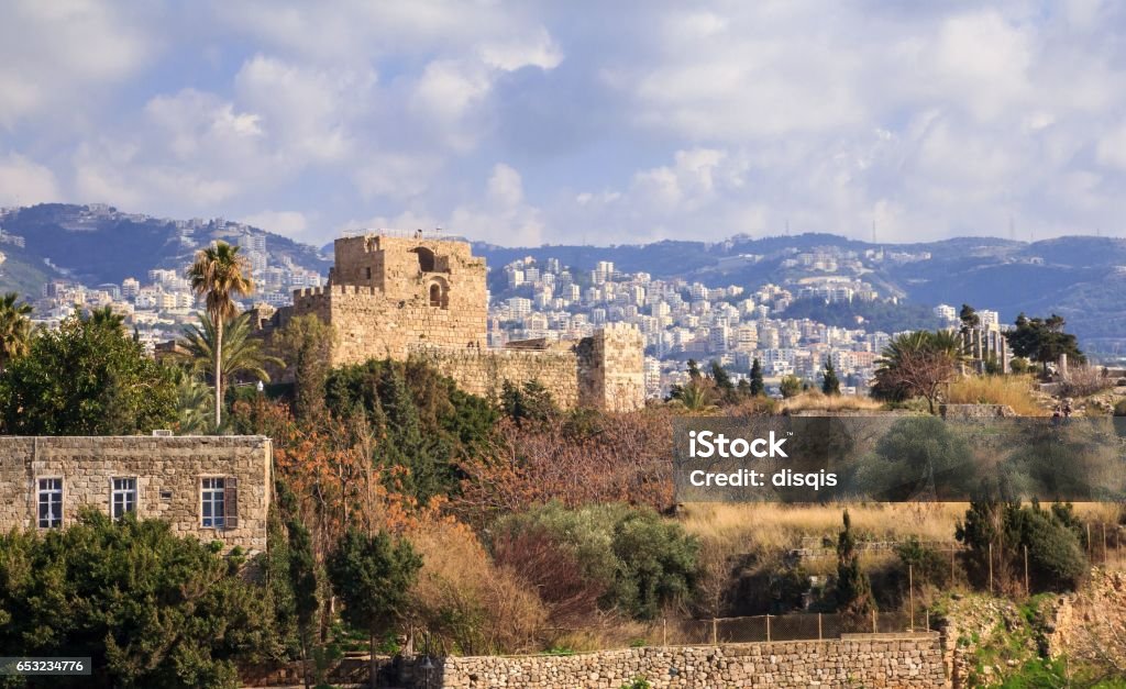 Castillo de los cruzados en Byblos, Líbano - Foto de stock de Aire libre libre de derechos