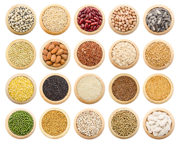 istock Dried grains, peas and rice collection 653277450