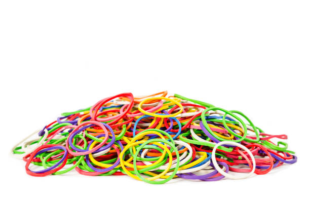 istock A multicoloured background showing a heap of colourful elastic rubber. 653277482