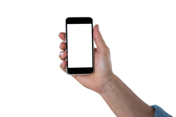 istock Close-up of hand showing mobile phone 653278224