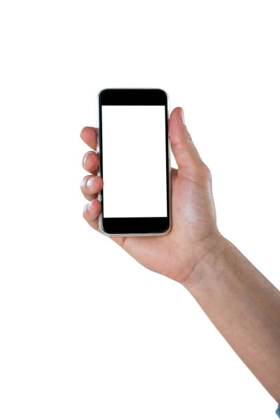 istock Close-up of hand showing mobile phone 653282064