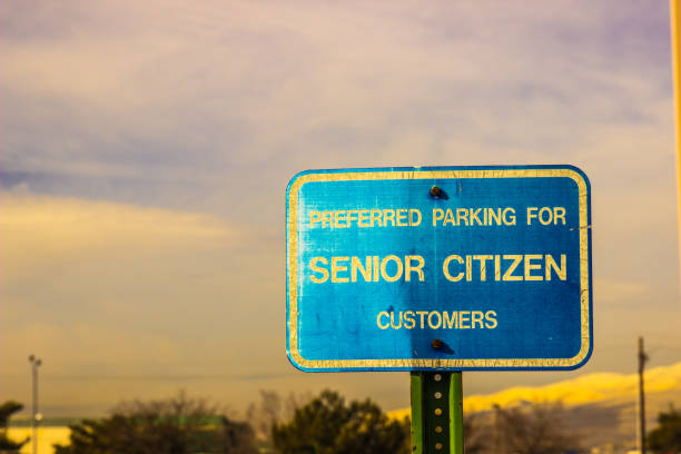 istock Senior Citizen Preferred Parking Sign 653284526