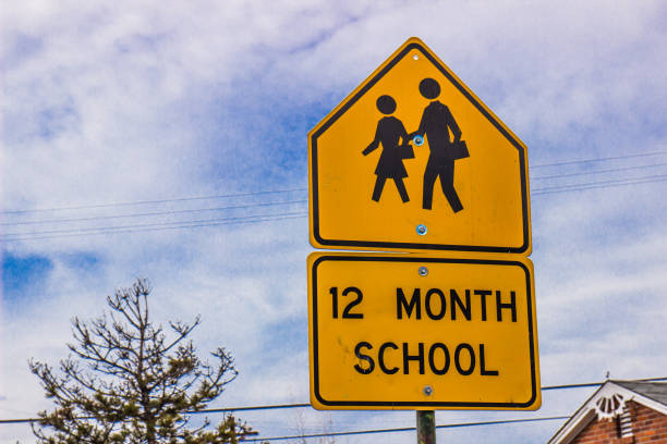istock Twelve Month School Sign 653294336