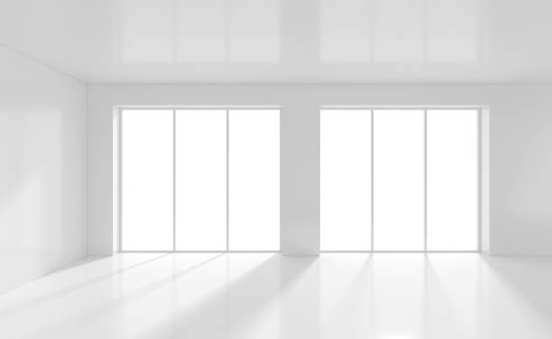 istock White Room Interior in Minimal Style with Empty Wall Background. 3d rendering 653299262