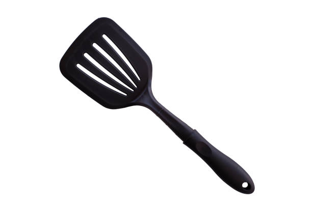 Black spatula stock photo