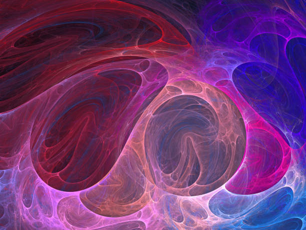 istock image of one Digital Fractal on Black Color 653306270