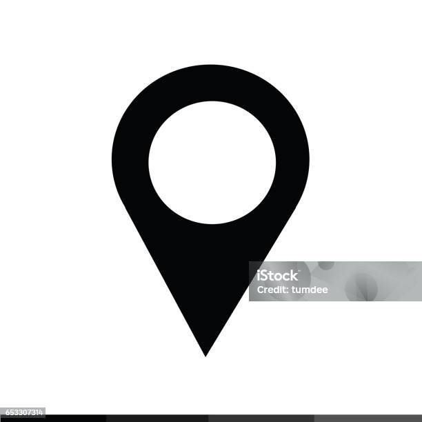 Location Pin Icon Illustration Design Stock Illustration - Download Image Now - Assertiveness, Business, Business Finance and Industry