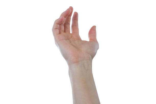 istock Hand of man pretending to hold an invisible object 653310664