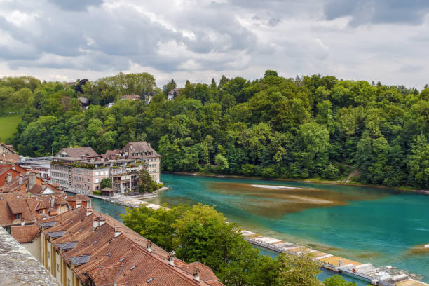 istock view of Aare river in Bern, Switzerland 653318244